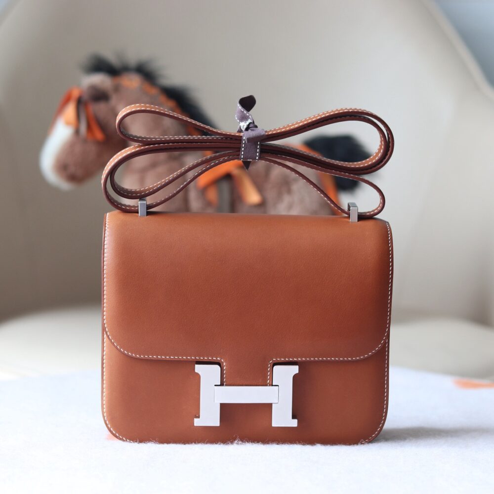 V ip Túi H• ermes Constance 19 Box 37 Gold