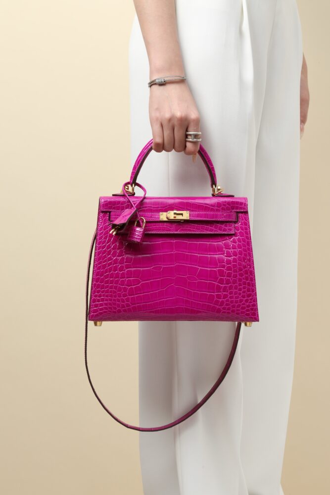 V I P Túi H• ermes BK25 Crocodile Shine J5