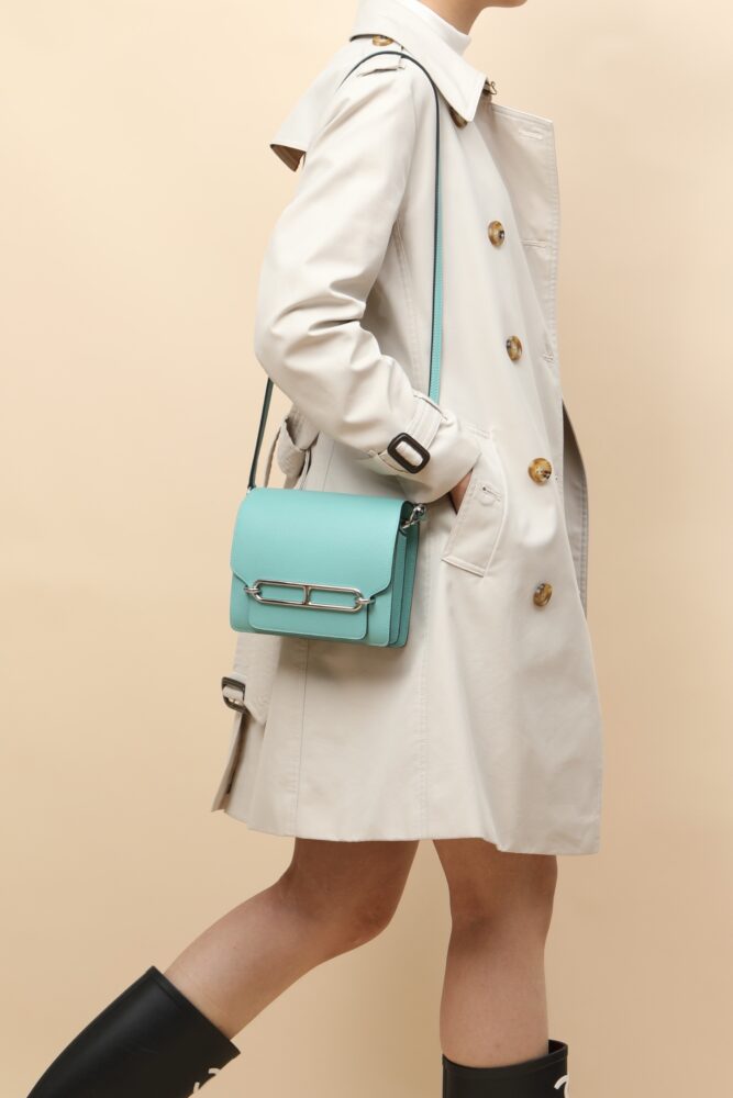 V I P Túi H• ermes Roulis Evercolor 3P 18x15x6cm