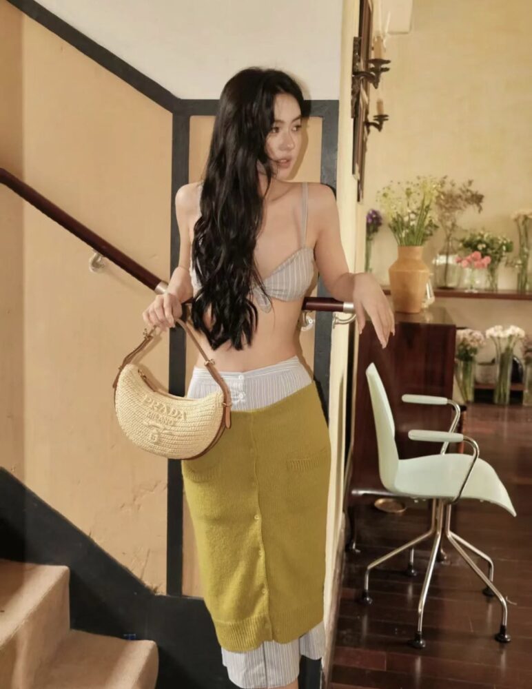 Túi P• rada Arque cói 1BC194 22.5x18.5x6cm