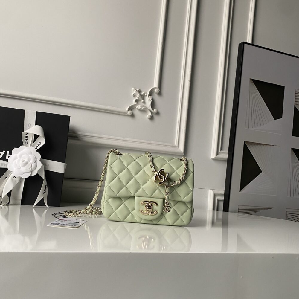 Túi C• hanel classic AS5758 26C 13x18x7cm