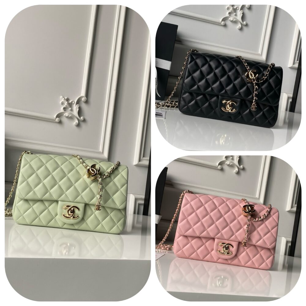 Túi C• hanel classic AS5756 26C 14.5x23.5x7cm