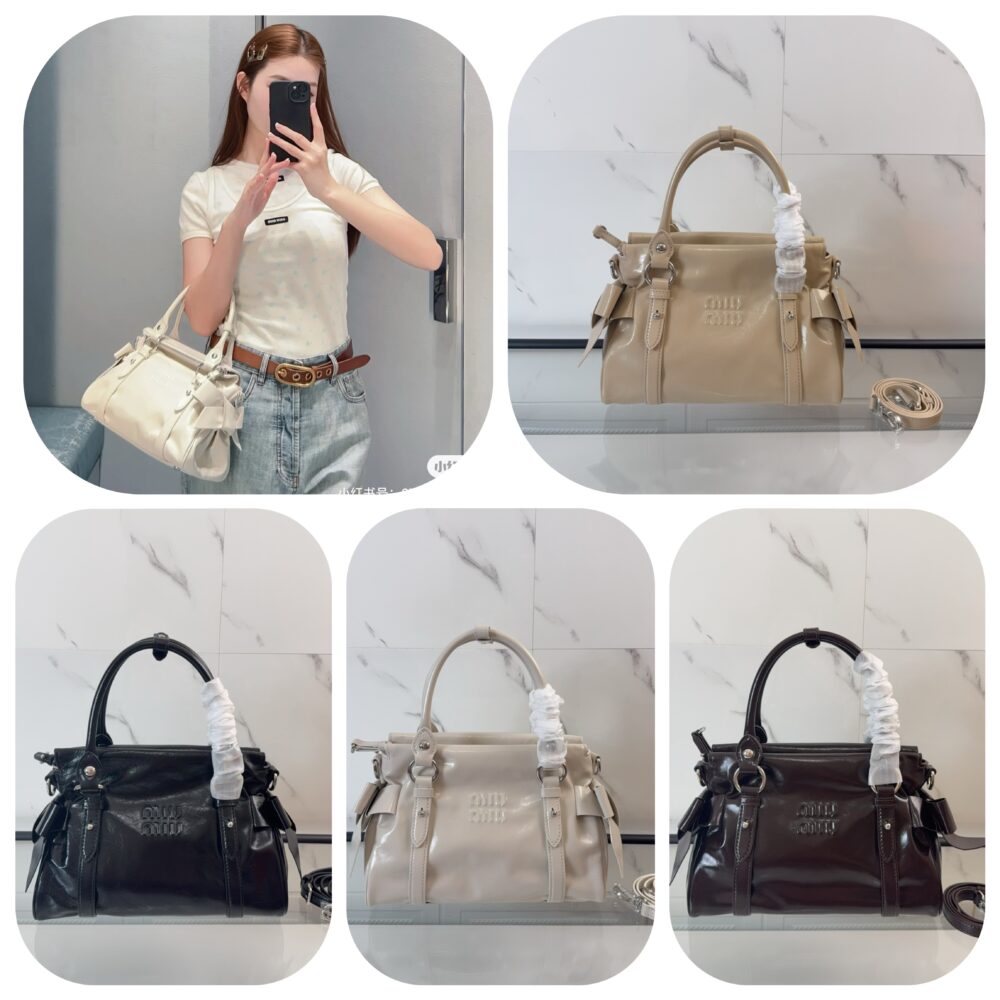 Túi M• iuMiu Ribbon 26S 5BA527 28x22x15cm