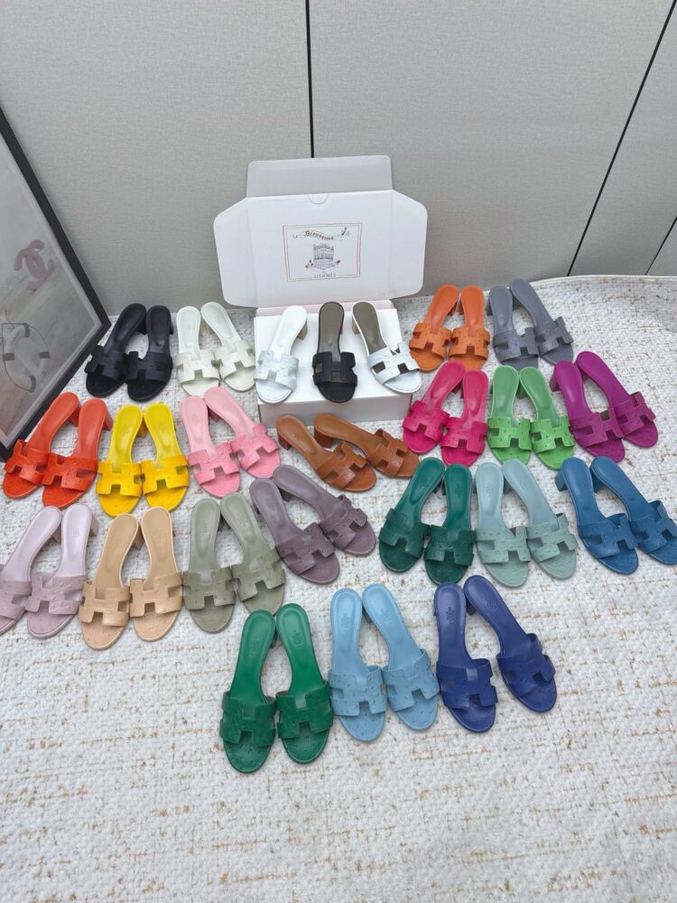 Giày cao gót H• ermes Oasis vân đà điểu 10312080 35/42 H5