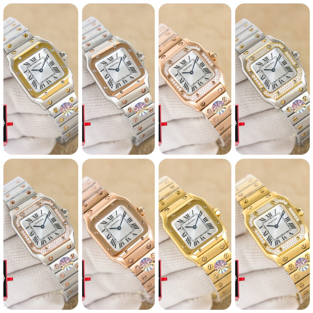 Đồng hồ C• artier Mini Santos