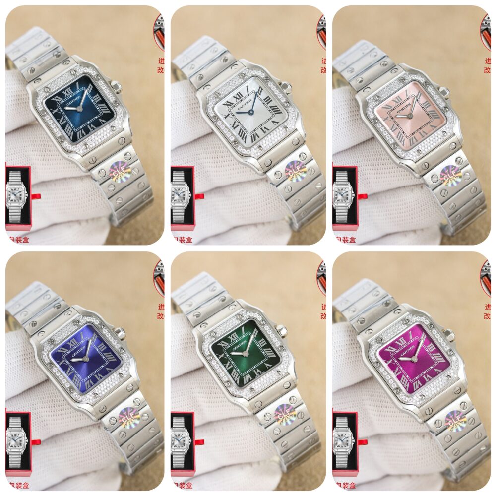 Đồng hồ C• artier Mini Santos