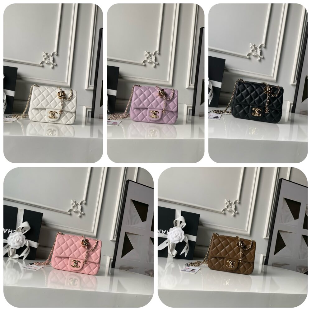 Túi C• hanel mini 26C AS5758 13x18x7cm