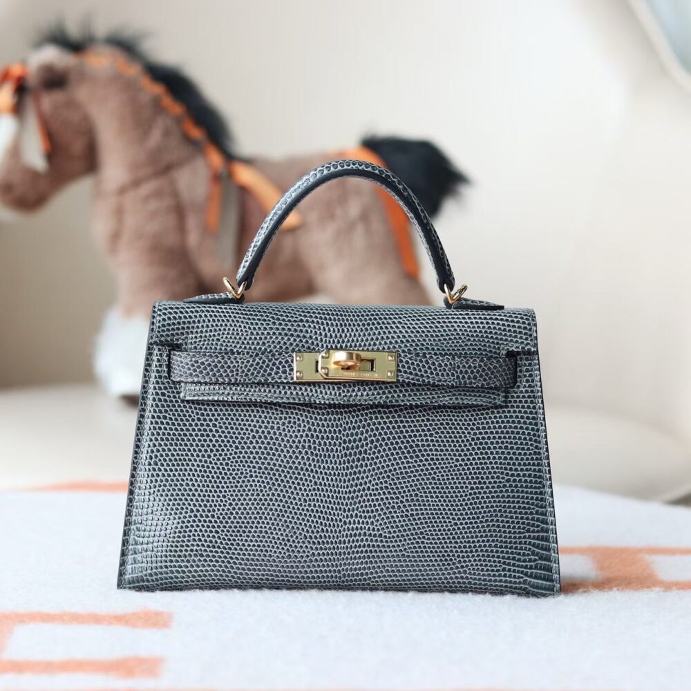 V i p Túi H• ermes Kelly mini II Lizard