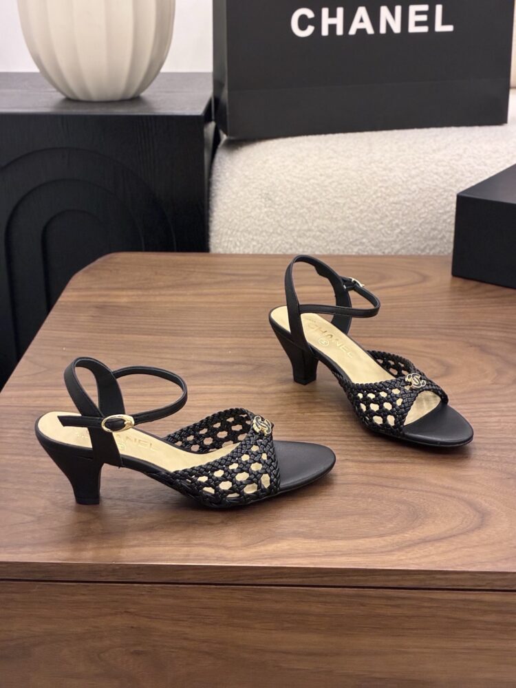 Giày sandal cao gót C• hanel 10342200 34/41 H6