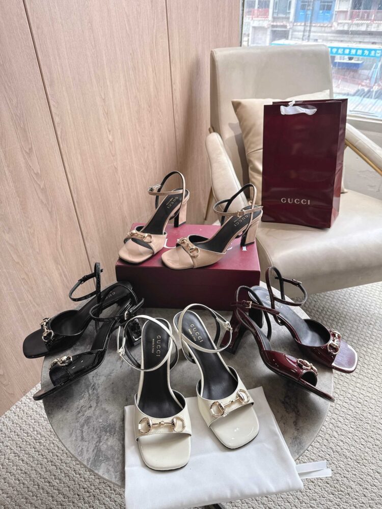 Giày sandal cao gót G• ucci 10392040 35/42