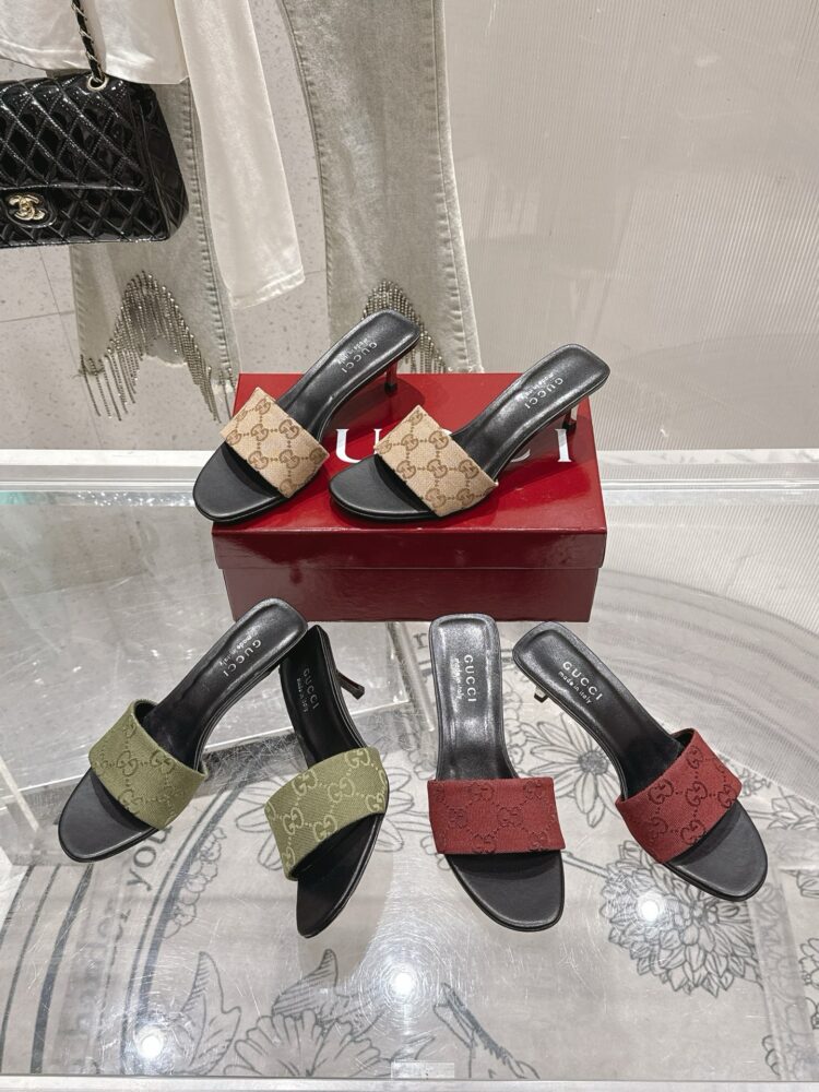 Giày cao gót G• ucci da bò FA2080 35/42 H5.5-11