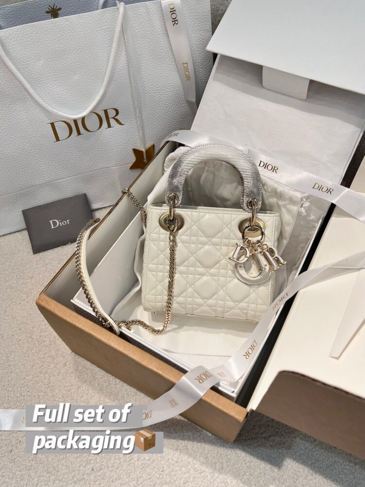 Túi C• D lady mini quai thằn lằn 17cm